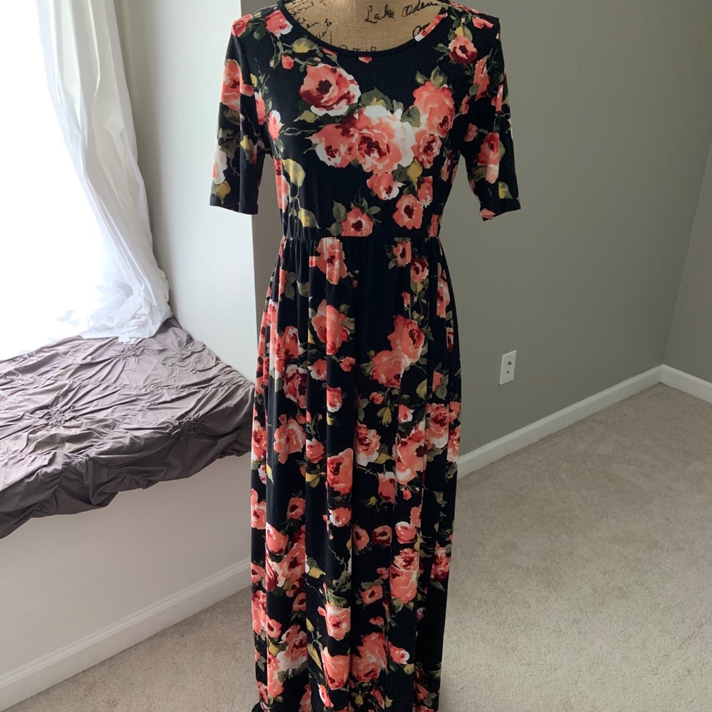 Mikarose Floral Maxi Dress